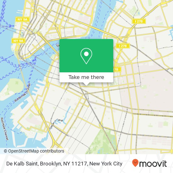 De Kalb Saint, Brooklyn, NY 11217 map