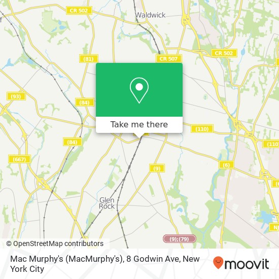 Mac Murphy's (MacMurphy's), 8 Godwin Ave map