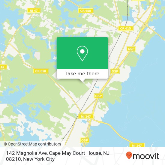 142 Magnolia Ave, Cape May Court House, NJ 08210 map