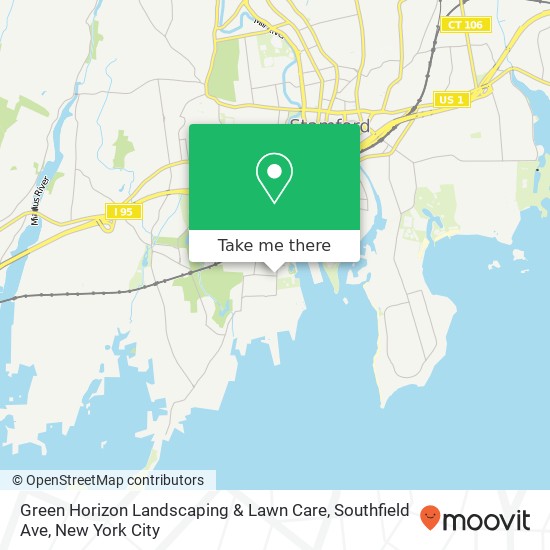 Mapa de Green Horizon Landscaping & Lawn Care, Southfield Ave