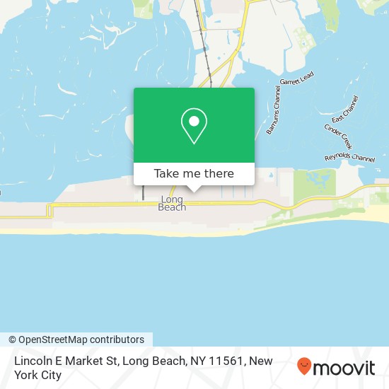 Mapa de Lincoln E Market St, Long Beach, NY 11561