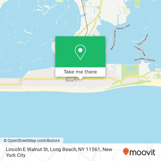 Mapa de Lincoln E Walnut St, Long Beach, NY 11561