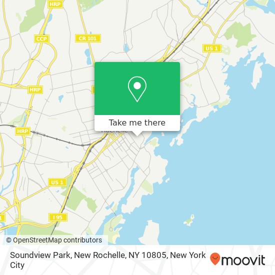 Mapa de Soundview Park, New Rochelle, NY 10805