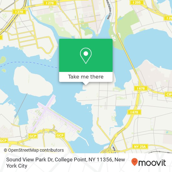 Mapa de Sound View Park Dr, College Point, NY 11356