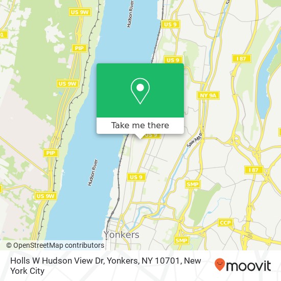 Holls W Hudson View Dr, Yonkers, NY 10701 map