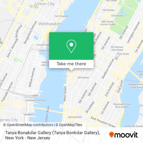 Mapa de Tanya Bonakdar Gallery (Tanya Bonkdar Gallery)