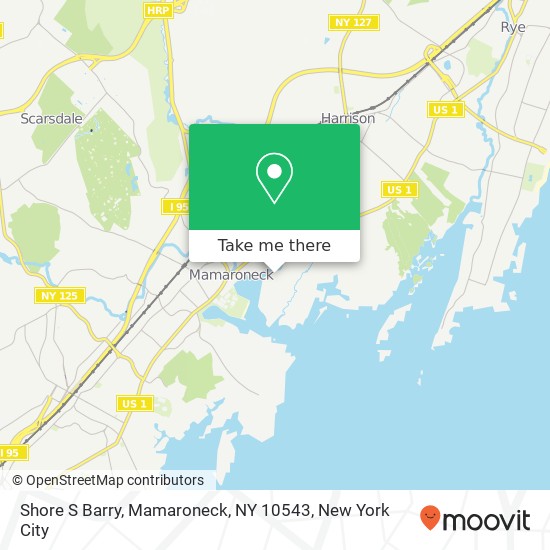 Shore S Barry, Mamaroneck, NY 10543 map