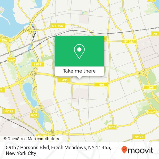 59th / Parsons Blvd, Fresh Meadows, NY 11365 map