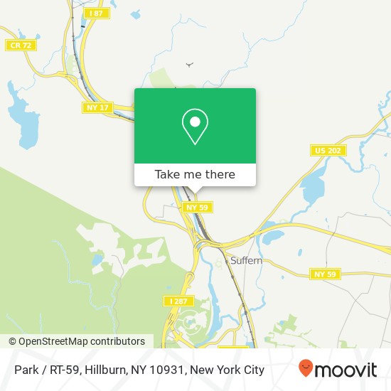 Mapa de Park / RT-59, Hillburn, NY 10931