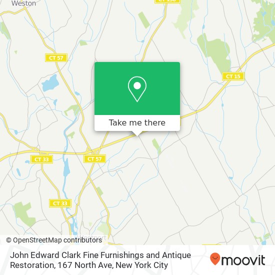 Mapa de John Edward Clark Fine Furnishings and Antique Restoration, 167 North Ave