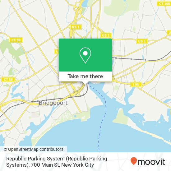 Mapa de Republic Parking System (Republic Parking Systems), 700 Main St