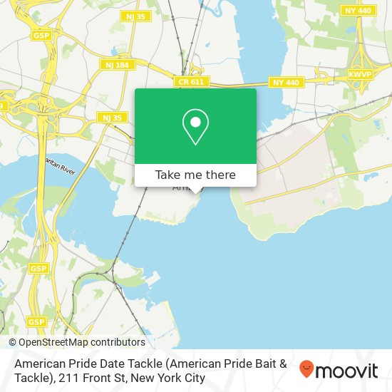 Mapa de American Pride Date Tackle (American Pride Bait & Tackle), 211 Front St