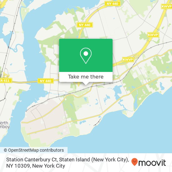 Station Canterbury Ct, Staten Island (New York City), NY 10309 map