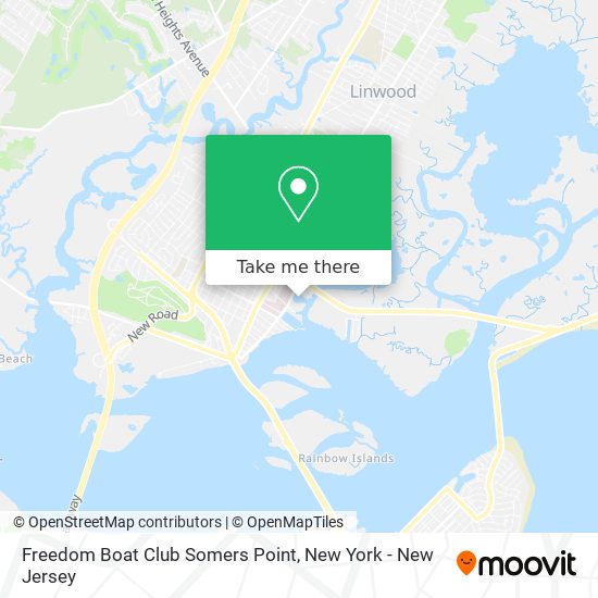 Freedom Boat Club Somers Point map