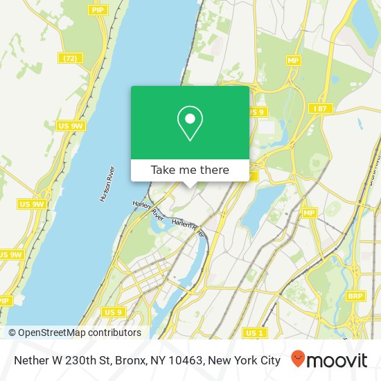 Mapa de Nether W 230th St, Bronx, NY 10463