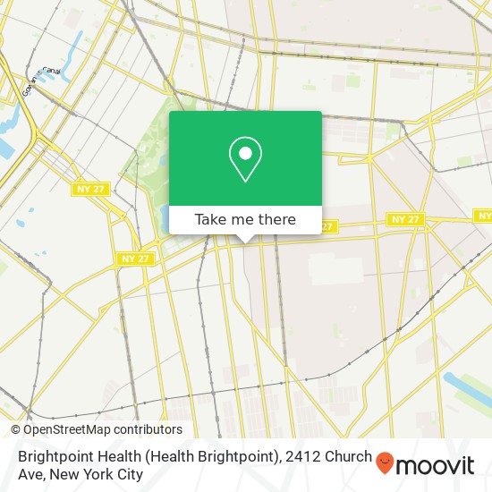 Mapa de Brightpoint Health (Health Brightpoint), 2412 Church Ave