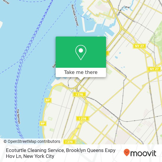 Ecoturtle Cleaning Service, Brooklyn Queens Expy Hov Ln map