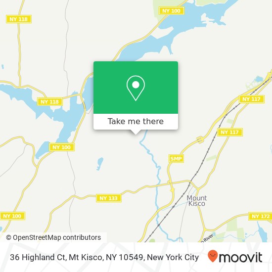 36 Highland Ct, Mt Kisco, NY 10549 map