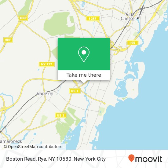 Mapa de Boston Read, Rye, NY 10580