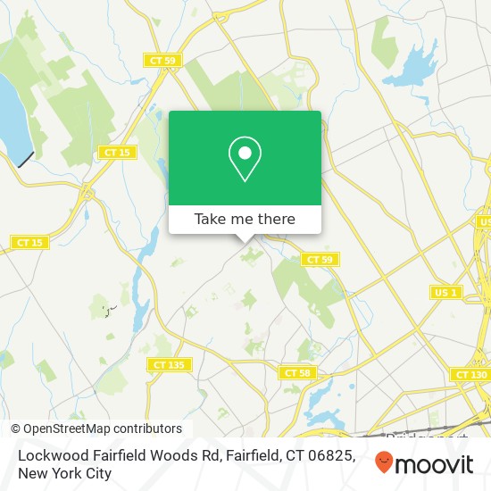 Mapa de Lockwood Fairfield Woods Rd, Fairfield, CT 06825