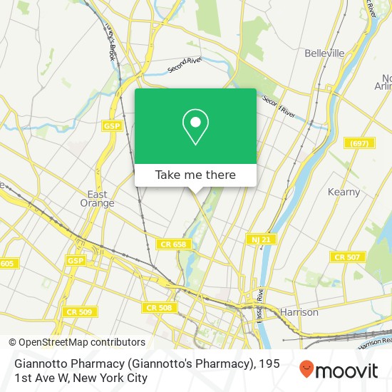Mapa de Giannotto Pharmacy (Giannotto's Pharmacy), 195 1st Ave W