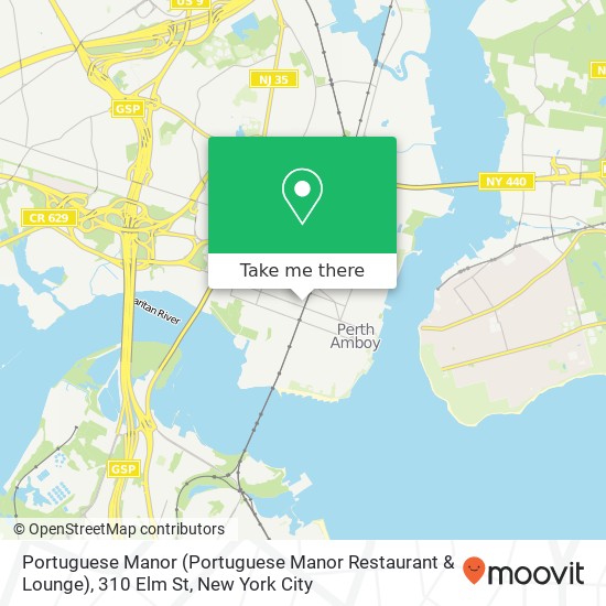 Mapa de Portuguese Manor (Portuguese Manor Restaurant & Lounge), 310 Elm St