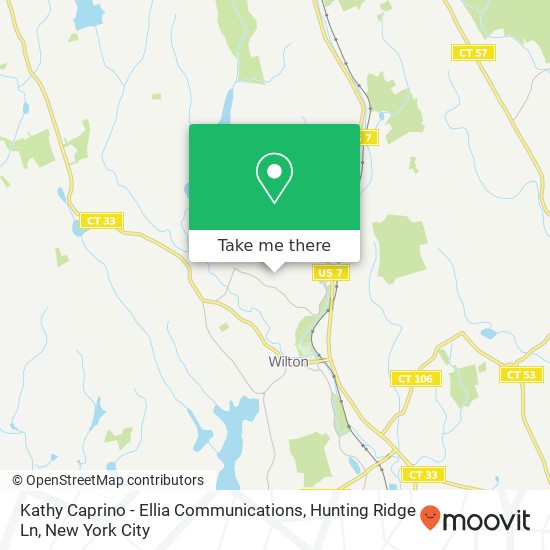 Mapa de Kathy Caprino - Ellia Communications, Hunting Ridge Ln