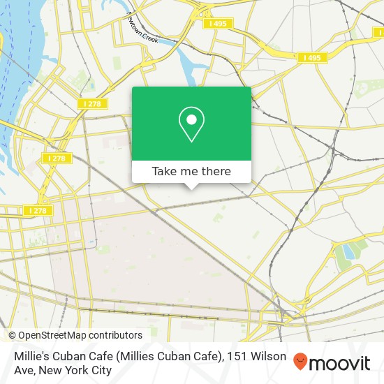 Millie's Cuban Cafe (Millies Cuban Cafe), 151 Wilson Ave map