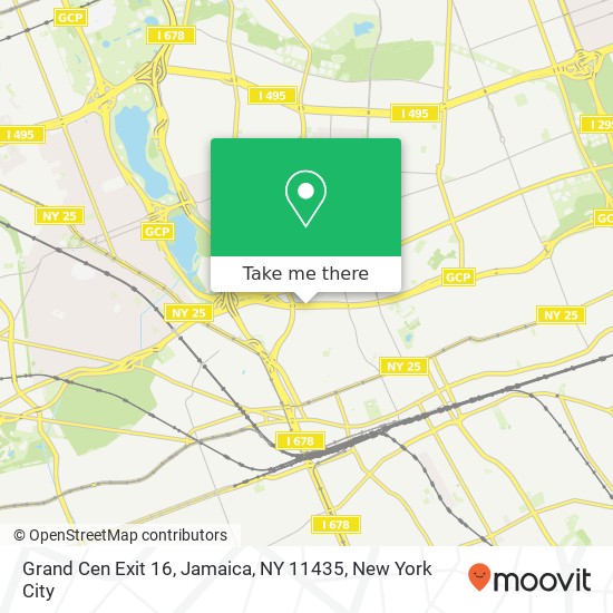 Mapa de Grand Cen Exit 16, Jamaica, NY 11435