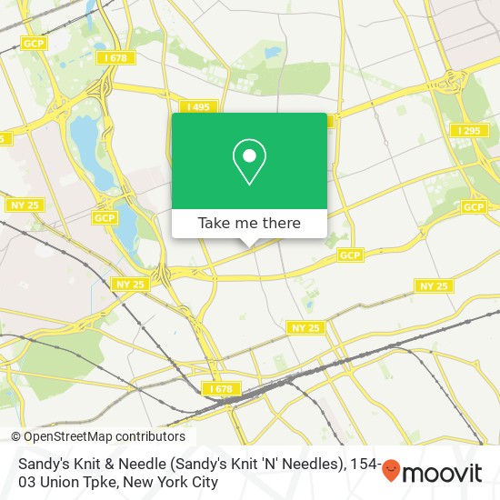 Sandy's Knit & Needle (Sandy's Knit 'N' Needles), 154-03 Union Tpke map