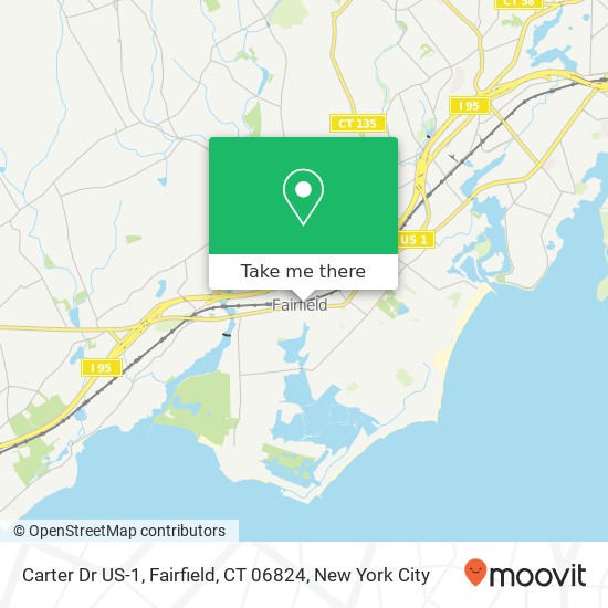 Mapa de Carter Dr US-1, Fairfield, CT 06824