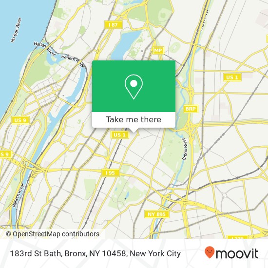 183rd St Bath, Bronx, NY 10458 map