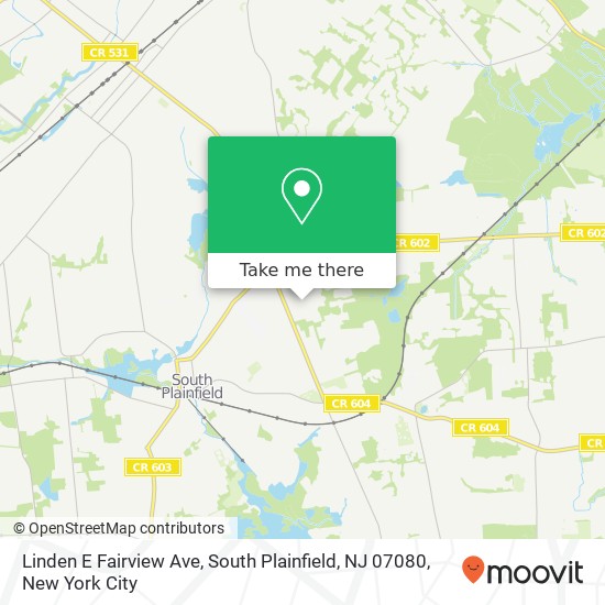 Linden E Fairview Ave, South Plainfield, NJ 07080 map
