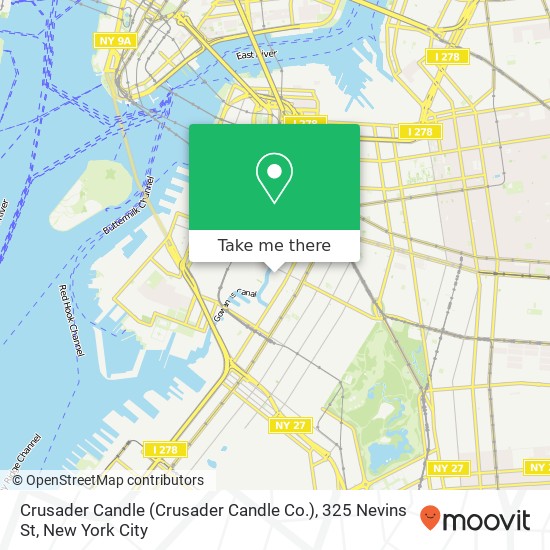 Mapa de Crusader Candle (Crusader Candle Co.), 325 Nevins St