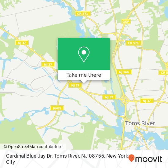 Cardinal Blue Jay Dr, Toms River, NJ 08755 map