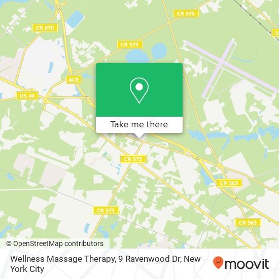 Wellness Massage Therapy, 9 Ravenwood Dr map