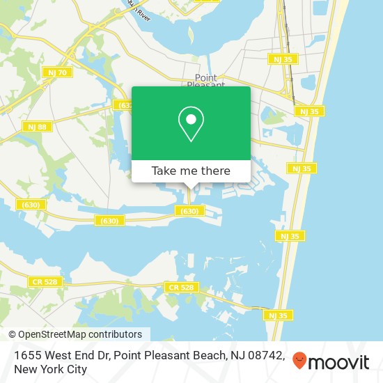 1655 West End Dr, Point Pleasant Beach, NJ 08742 map