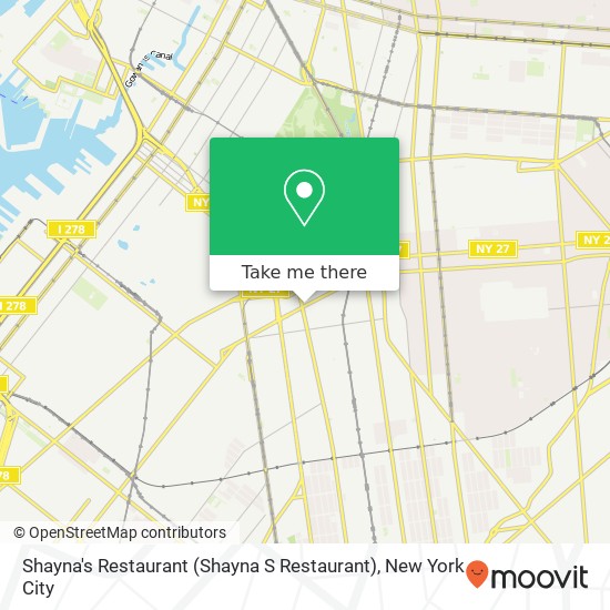 Mapa de Shayna's Restaurant (Shayna S Restaurant)