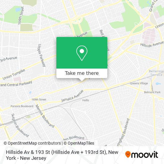 Hillside Av & 193 St (Hillside Ave + 193rd St) map