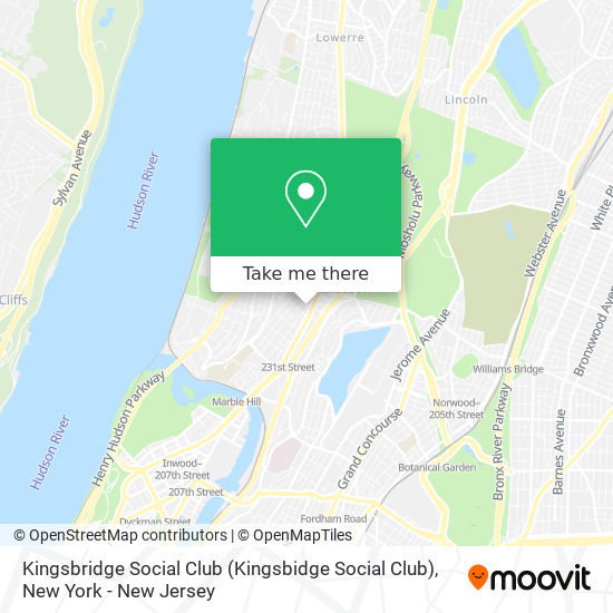 Mapa de Kingsbridge Social Club (Kingsbidge Social Club)