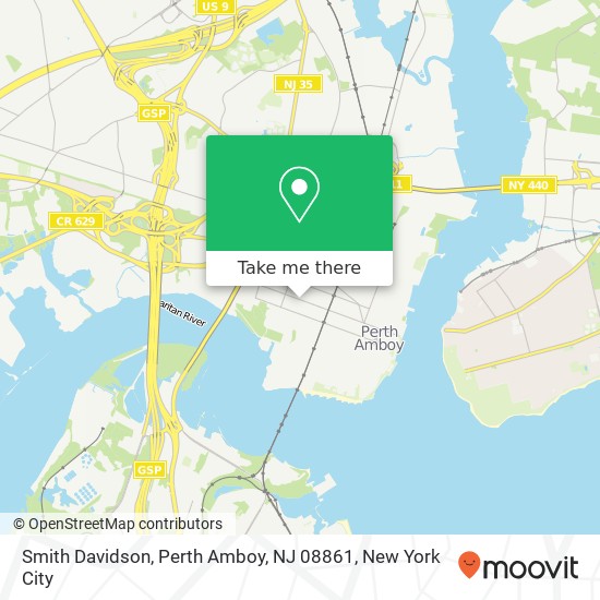 Mapa de Smith Davidson, Perth Amboy, NJ 08861