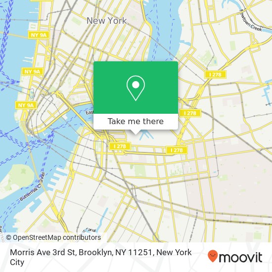 Morris Ave 3rd St, Brooklyn, NY 11251 map