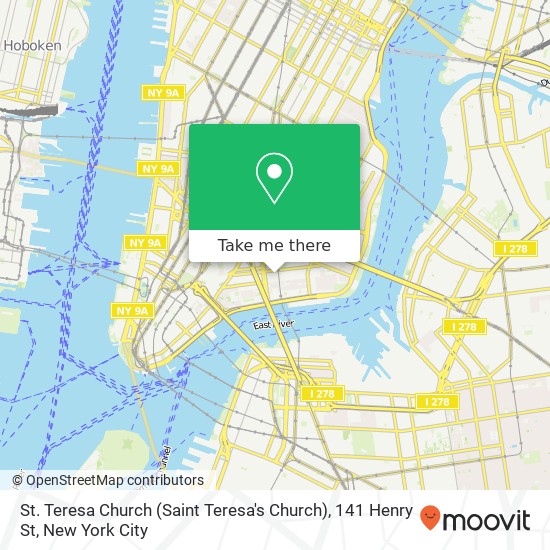 St. Teresa Church (Saint Teresa's Church), 141 Henry St map