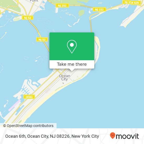 Ocean 6th, Ocean City, NJ 08226 map