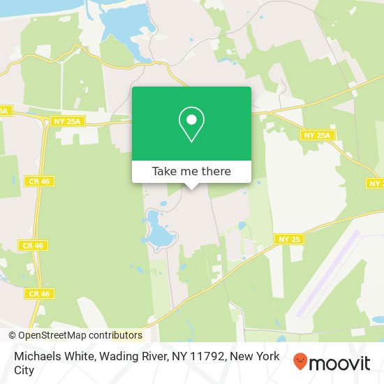 Mapa de Michaels White, Wading River, NY 11792