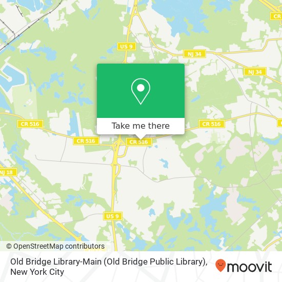 Old Bridge Library-Main map