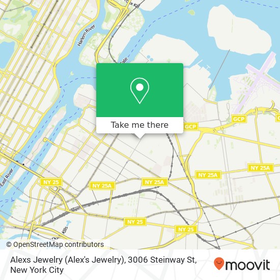 Mapa de Alexs Jewelry (Alex's Jewelry), 3006 Steinway St