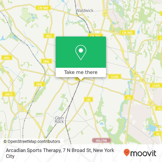 Mapa de Arcadian Sports Therapy, 7 N Broad St