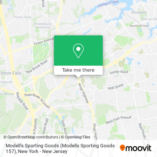 Mapa de Modell's Sporting Goods (Modells Sporting Goods 157)