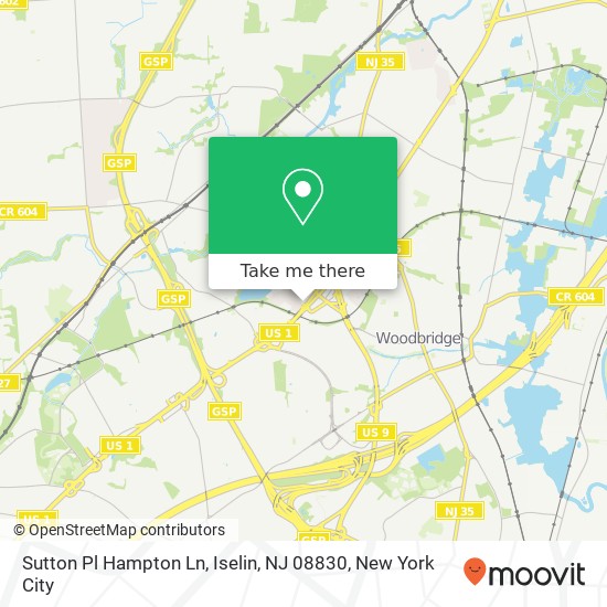 Sutton Pl Hampton Ln, Iselin, NJ 08830 map